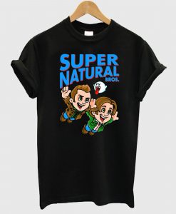 Super Natural Bros Black T shirt