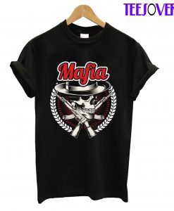 The Mafia Skull With Riffle T-Shirt