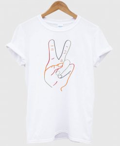 Timothee Chalamet Peace Sign T-shirt