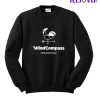 Wind Compass Solid White Sweatshirt