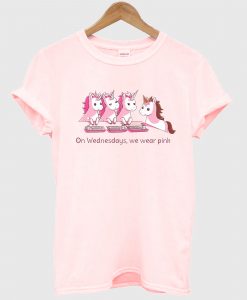 Unicorn On Wednesdays We Wear Pink T-Shirt