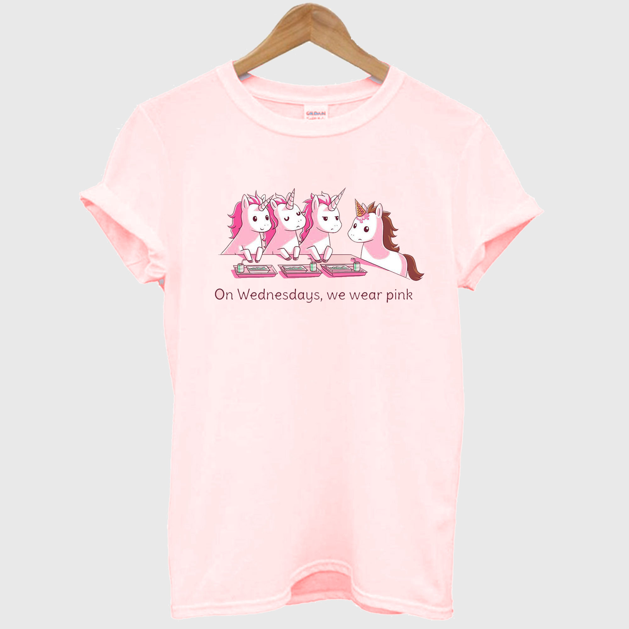 Unicorn On Wednesdays We Wear Pink T-Shirt