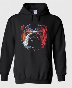 Details about Bulldog for men black biker bulldog decal Hoodie