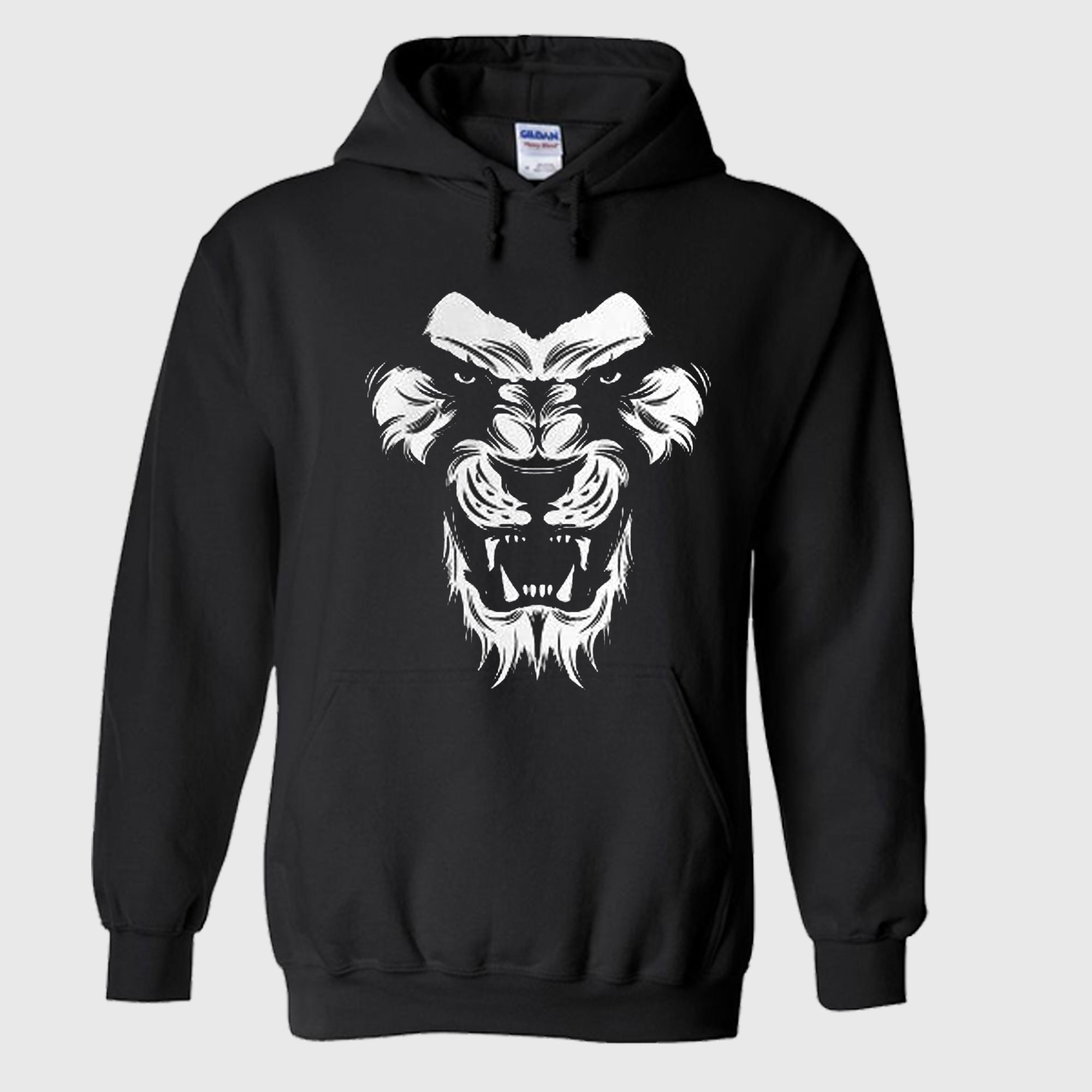 Angry Lion King Of The Jungle Animal Graphic Hoodie