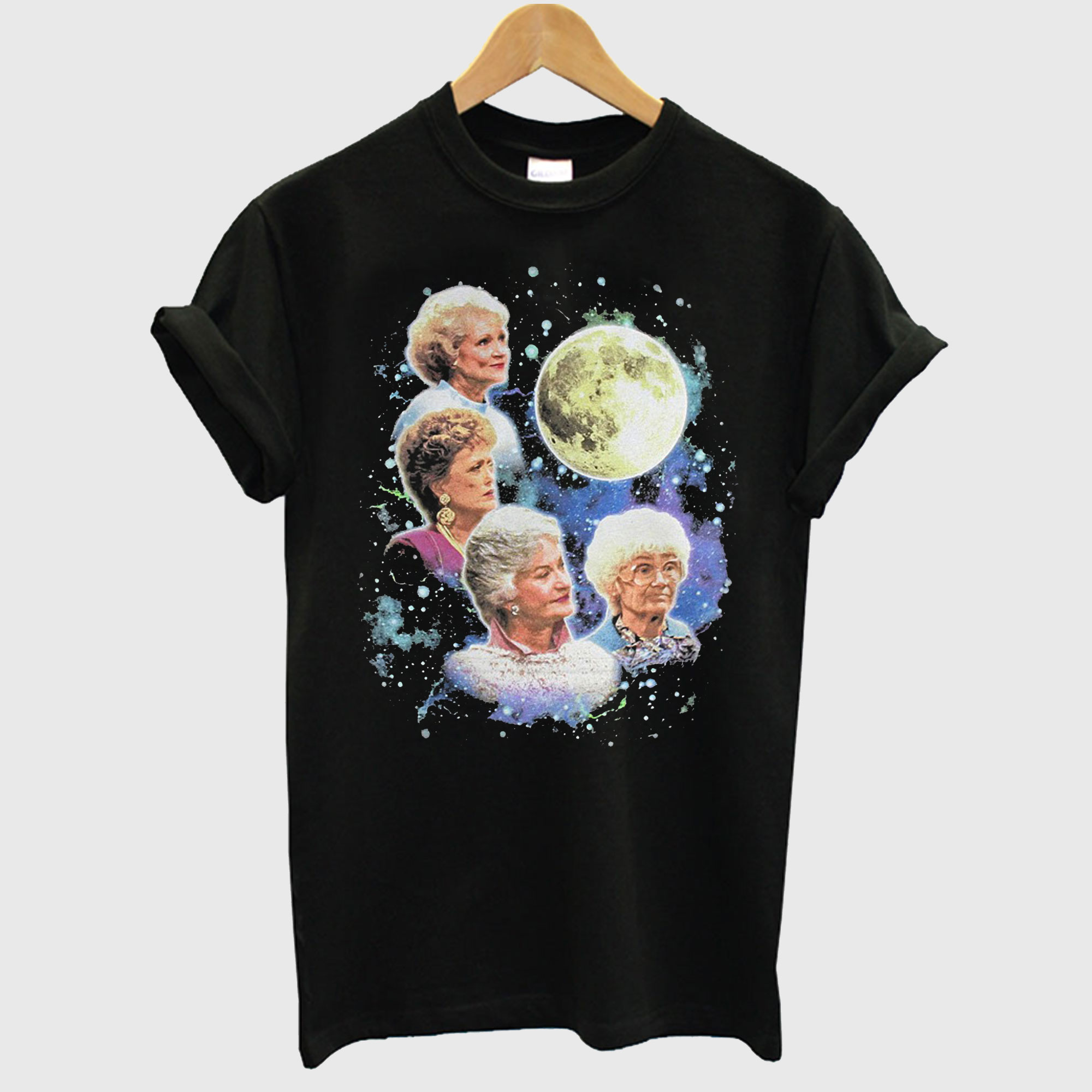 Bioworld The Golden Girls Women’s Four Golden Girls Moon T shirt