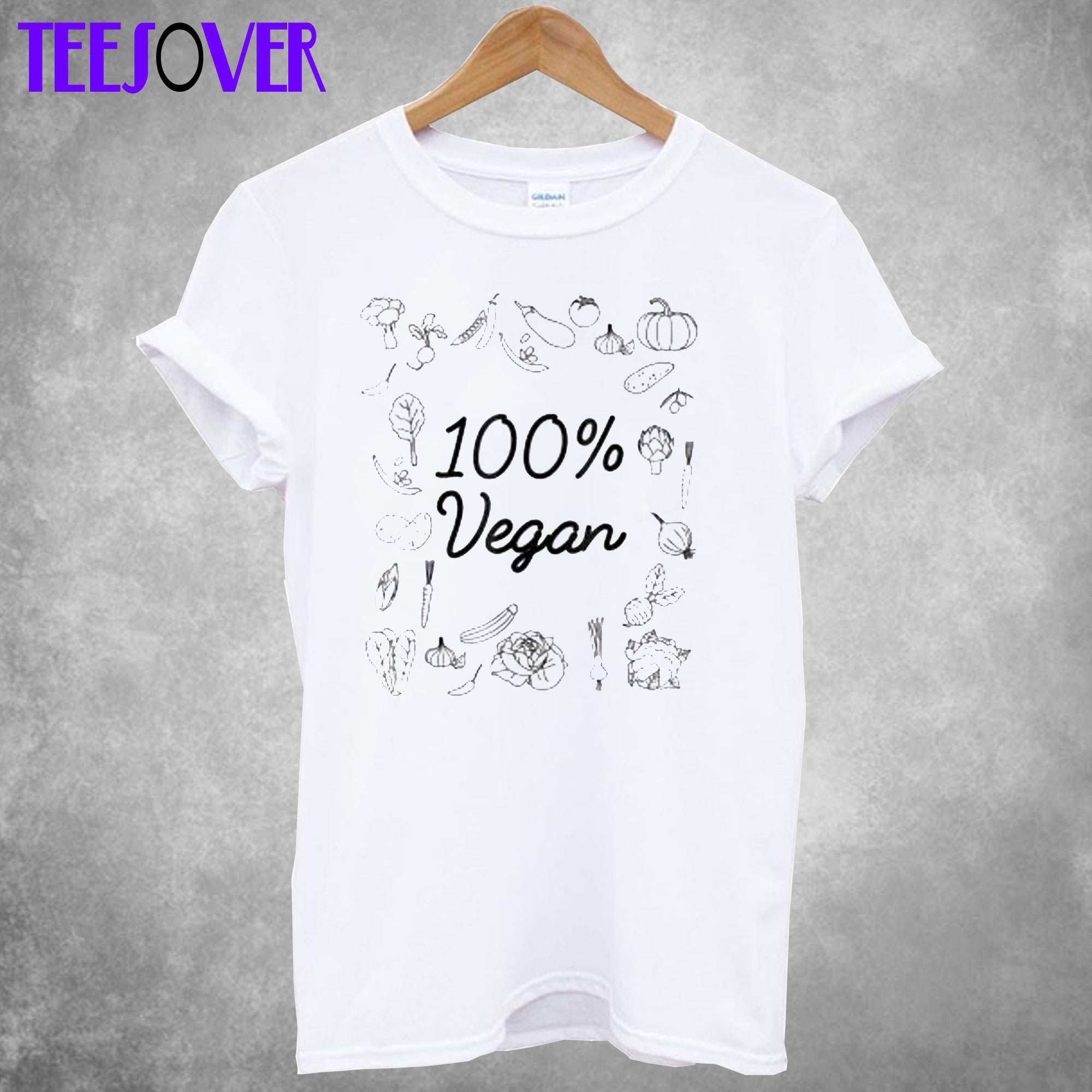 100% Pure World Vegetarian Day T shirt