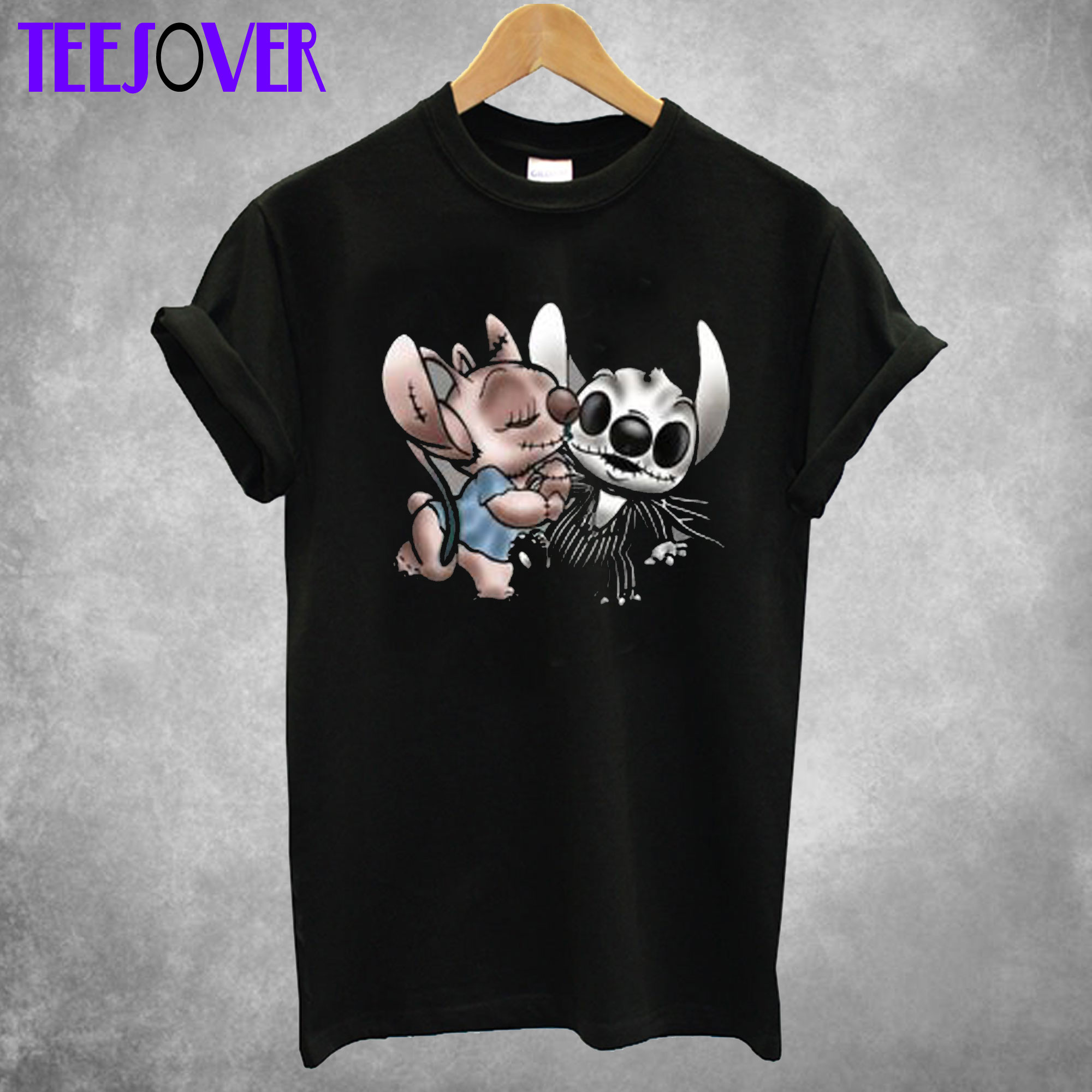 Angel Kissing Stitch Nightmare Before Christmas T-Shirt