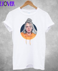 Billie Eilish With Orange Hoodie T-Shirt