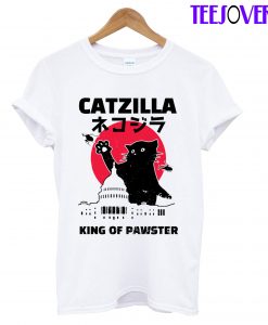 Catzilla King Of Pawster T-Shirt