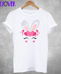 Cute Easter Unicorn Bunny Face T-Shirt