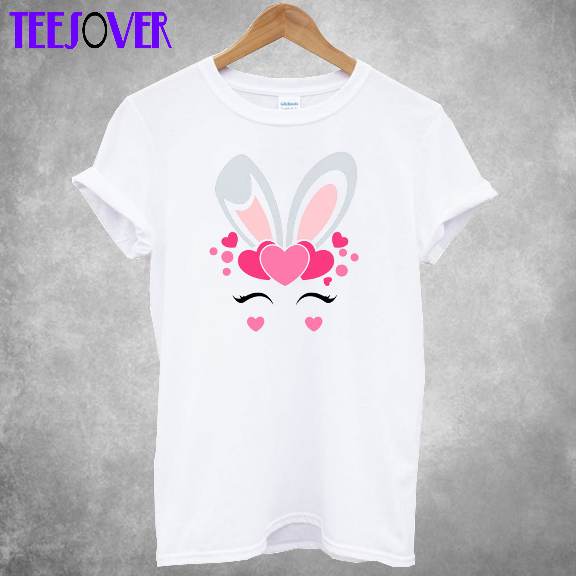 Cute Easter Unicorn Bunny Face T-Shirt