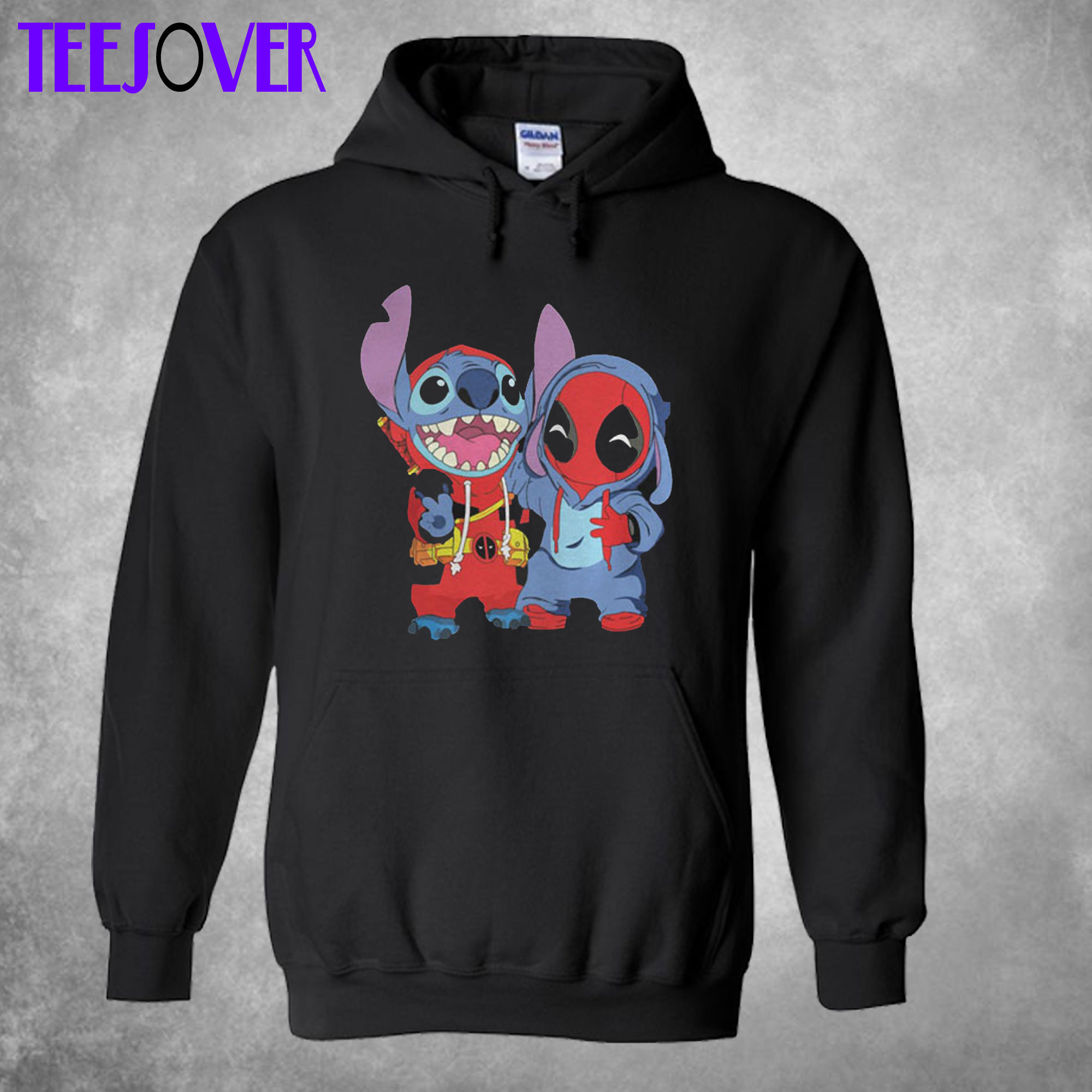 Deadpool And Stitch Hoodie