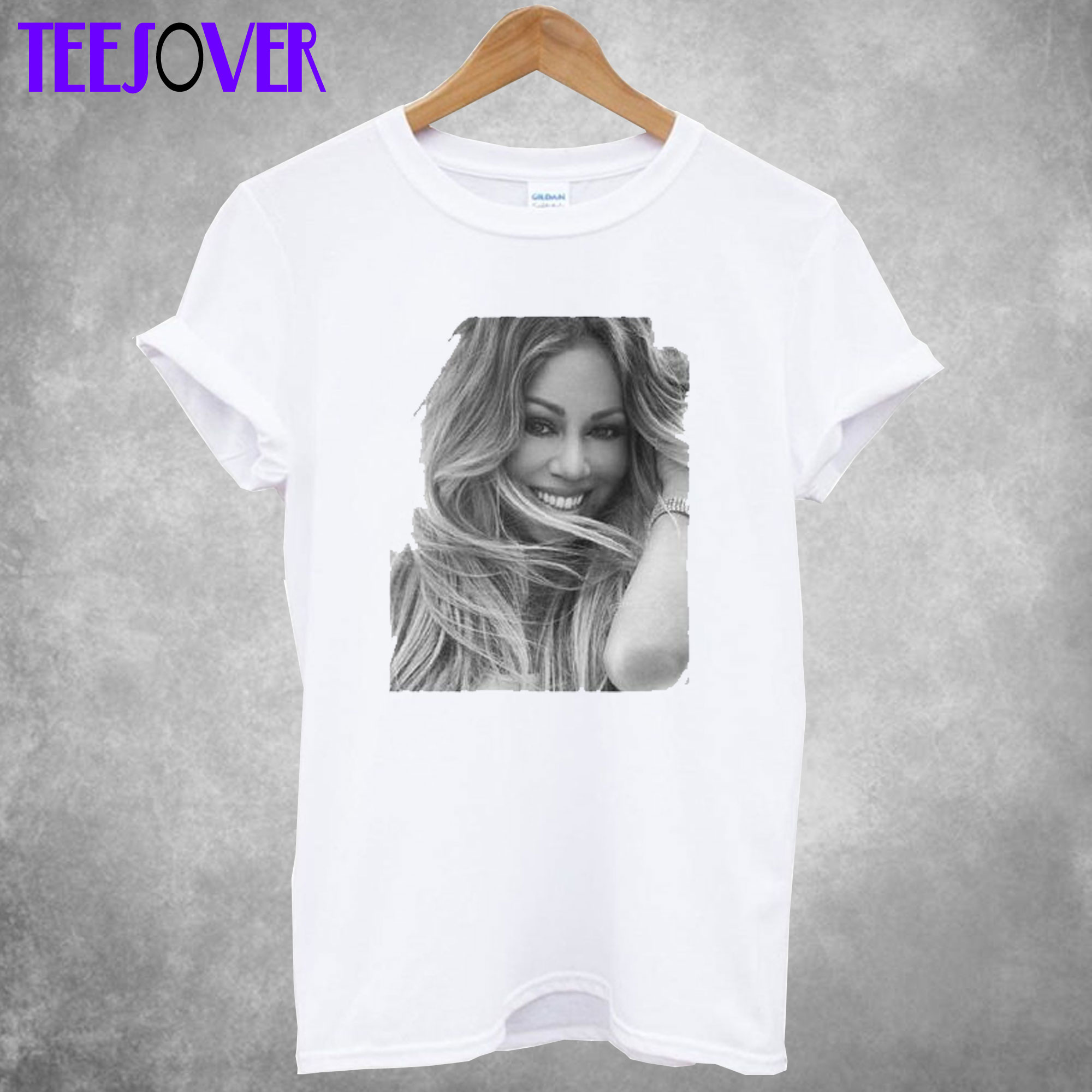 Greyscale Close Up Mariah Carey T shirt