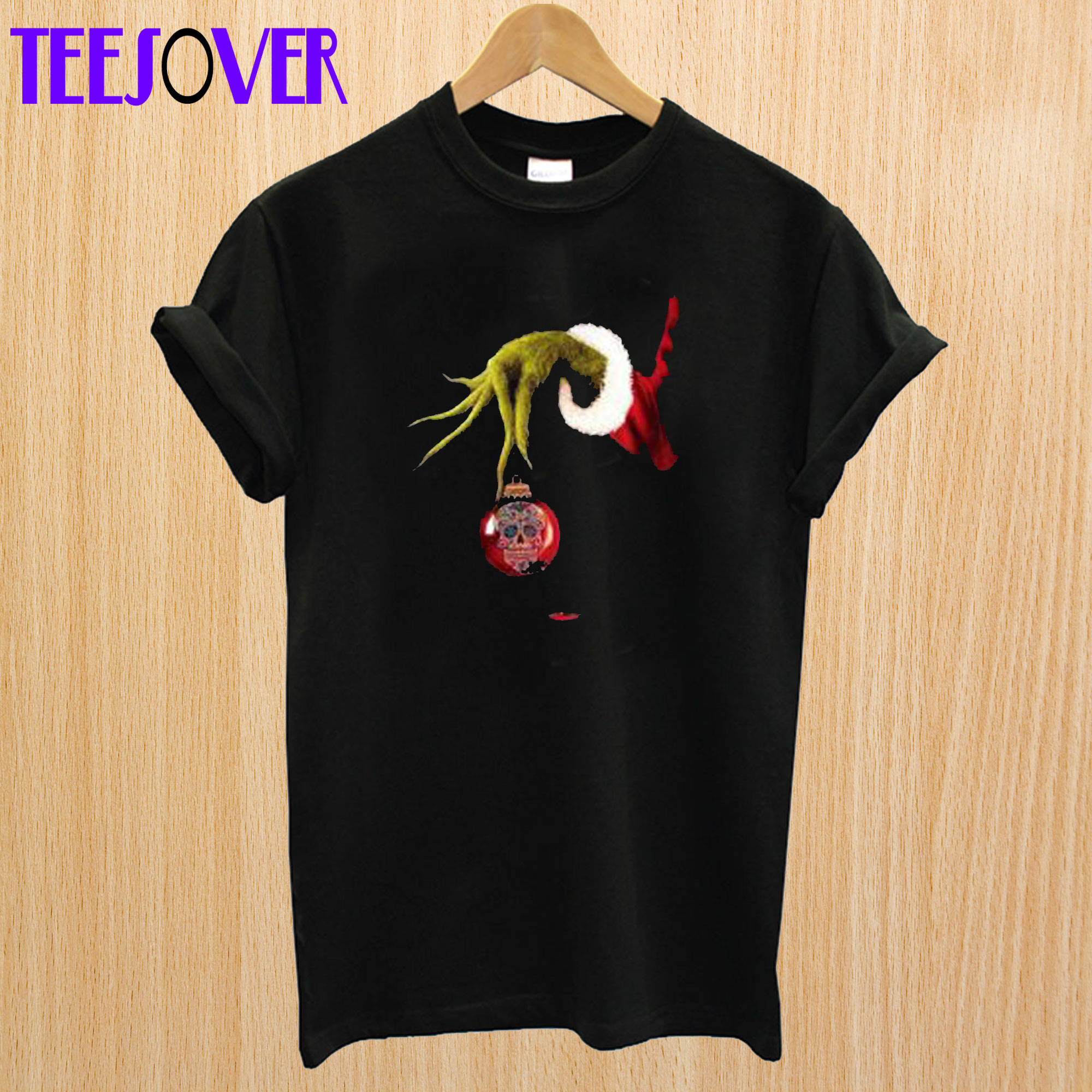 Grinch’s Hand Holds Skull T-Shirt