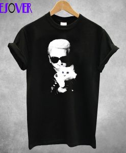 Karl Lagerfeld And Cat T shirt