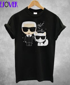 Karl Lagerfeld And Cat T shirt