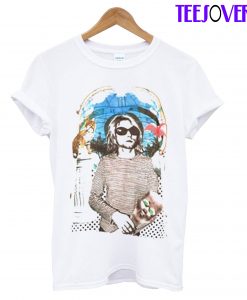 Kurt Cobain Print T-Shirt