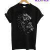 Lion Anime Black T-Shirt