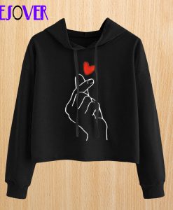 Lovewe Women Heart Sweatshirt