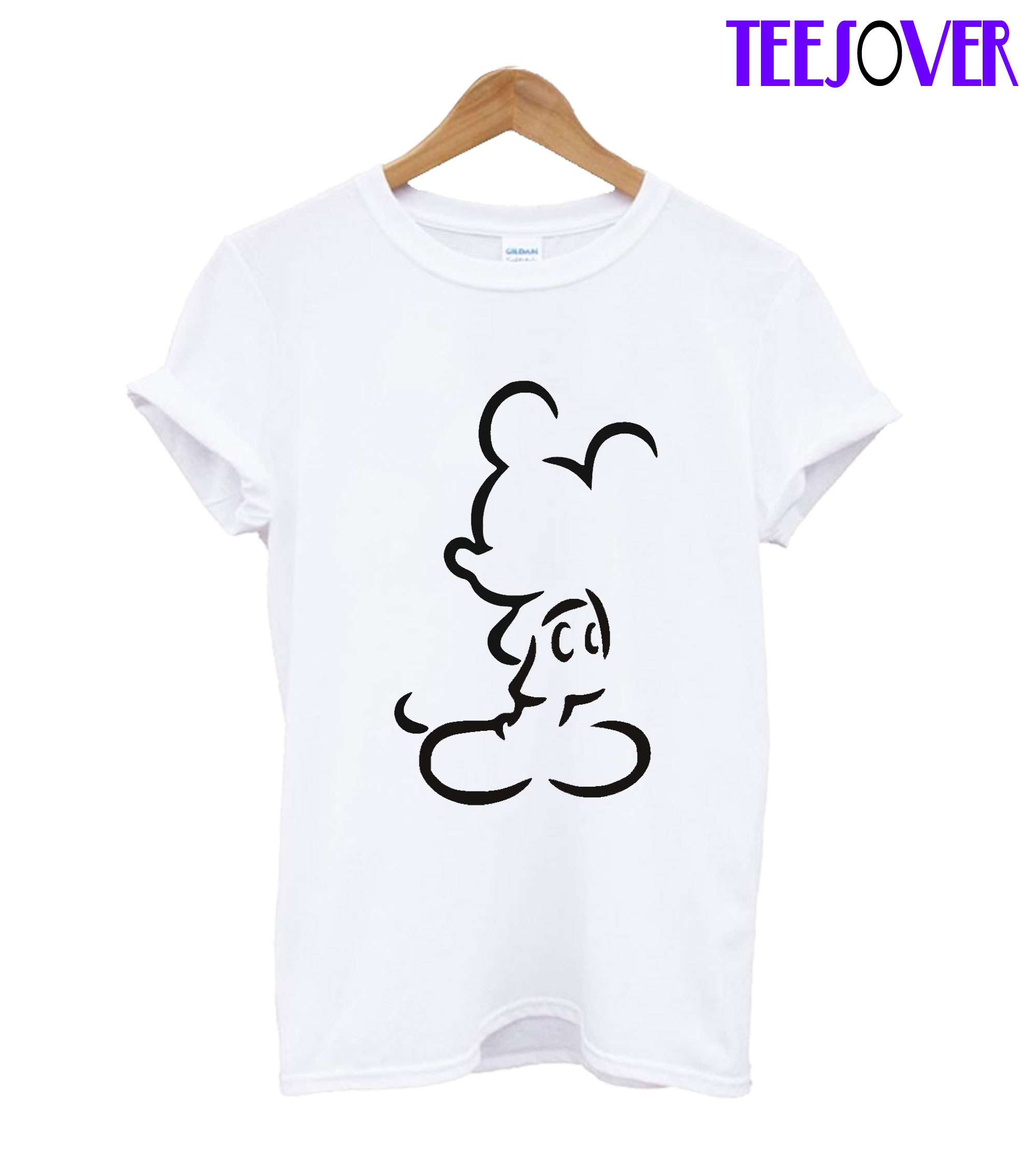 mickey mouse silhouette t shirt