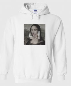 Mona Lisa Lollipop Lips Hoodie