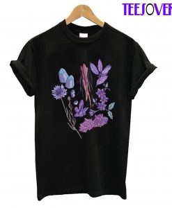 Purple Flowers And Jewels Classic T-Shirt