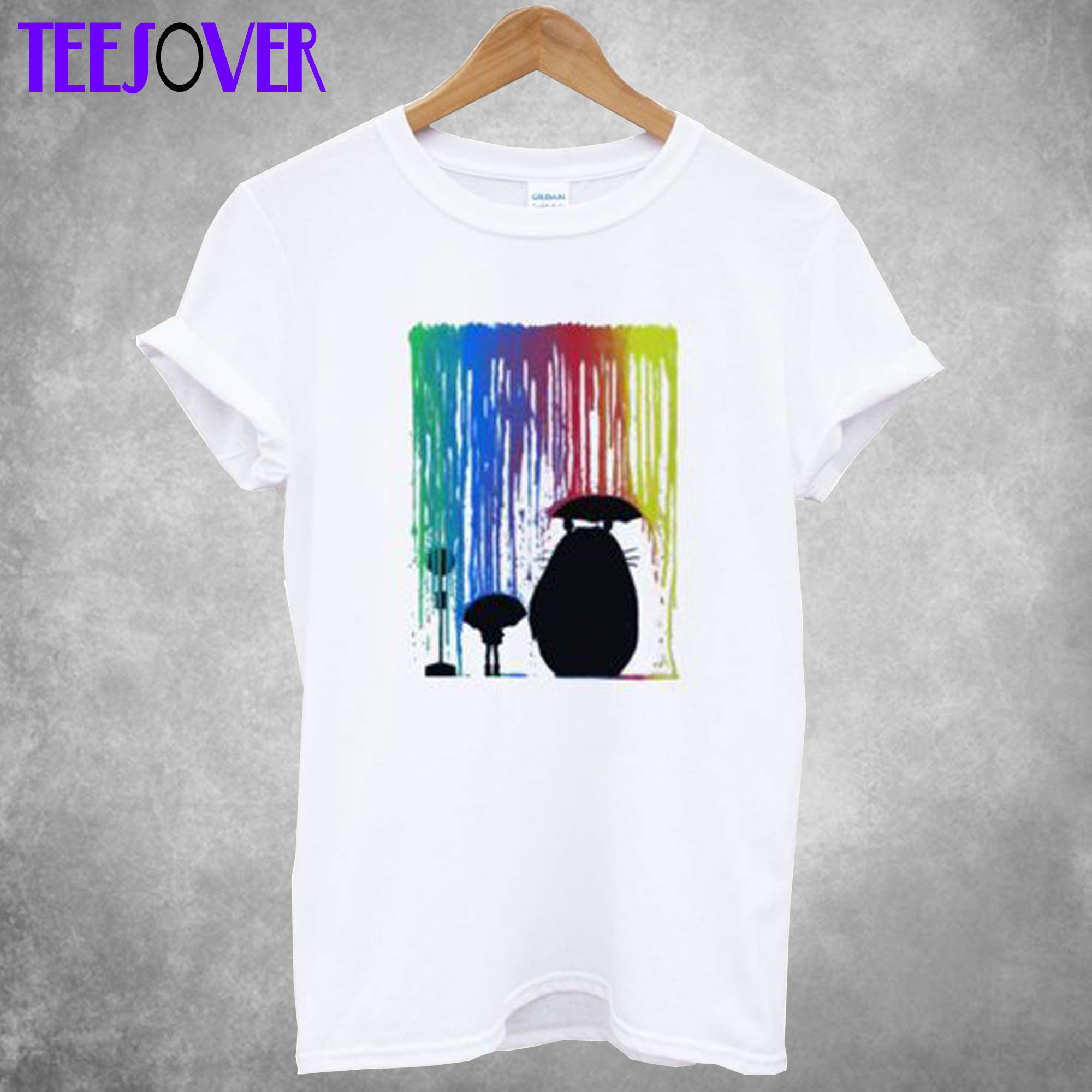 Rainbow Totoro T Shirt