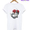 Rose Eye Skull Slim Fit T-Shirt