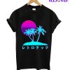 Sommer Palmen Retro T-Shirt