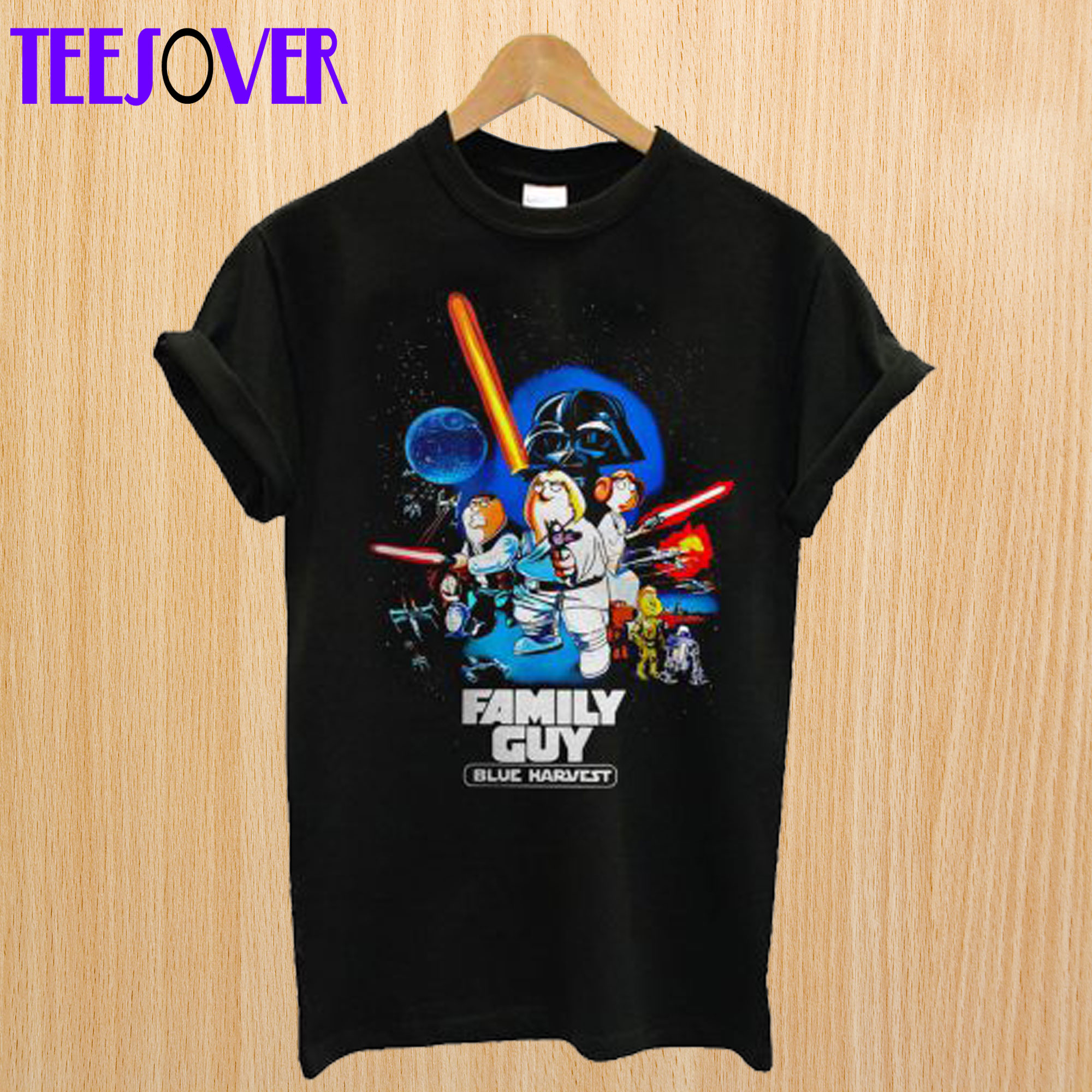 Star Wars family guy Blue Harvest T Shirt