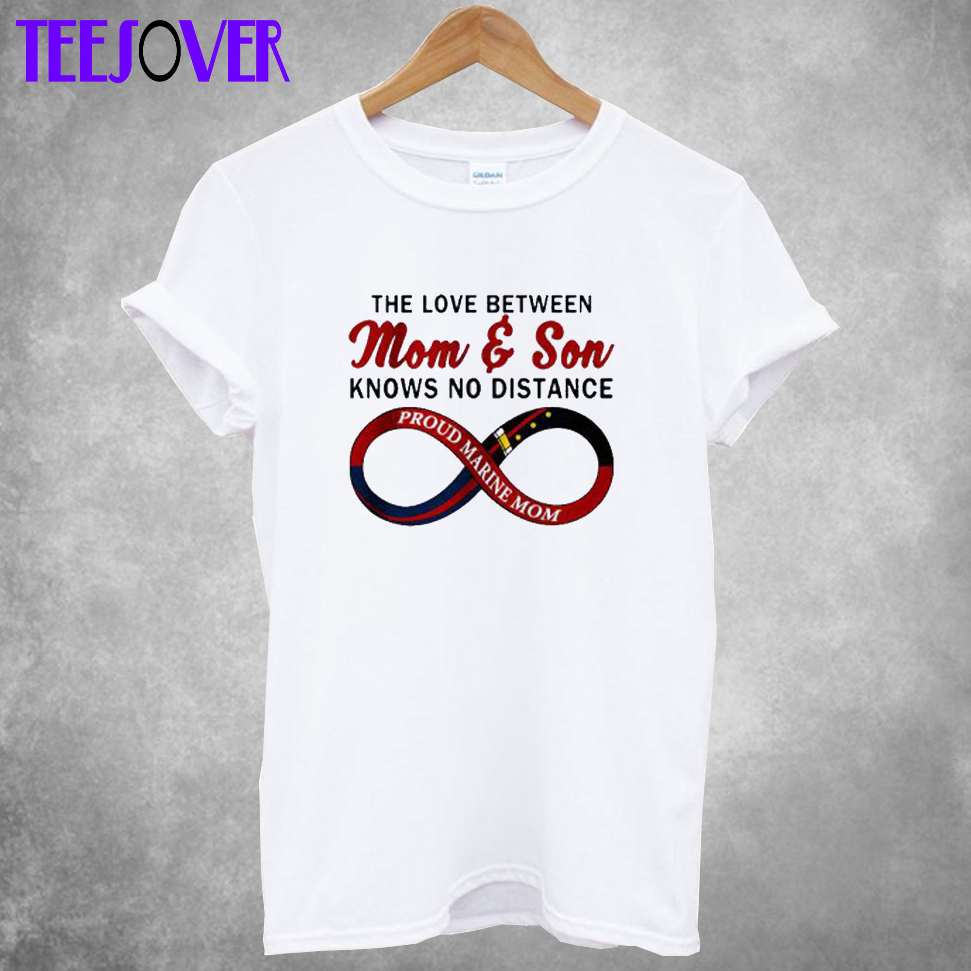 The Love Between Marine Mom T-Shirt