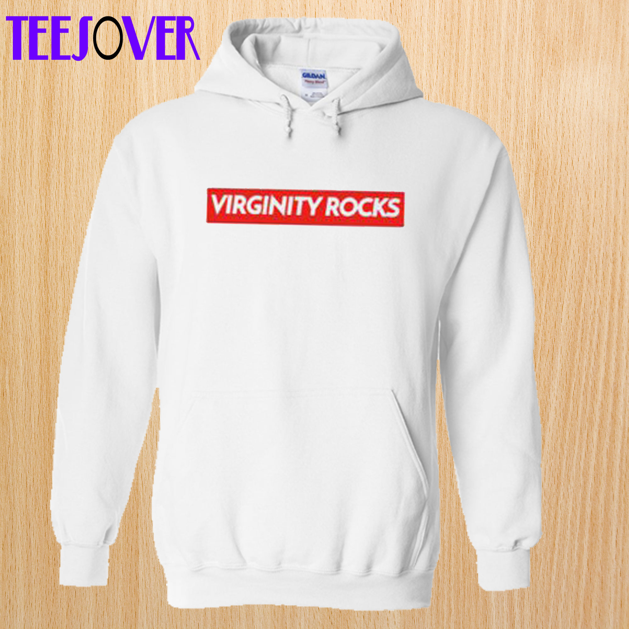 Virginity Rocks Logo Hoodie