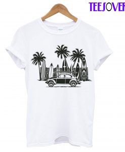 Volkswagen Surfboards And Palm T-Shirt