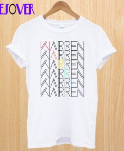 warren rainbow text T-Shirt