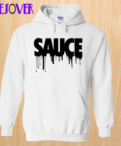 Black Sauce White Hoodie