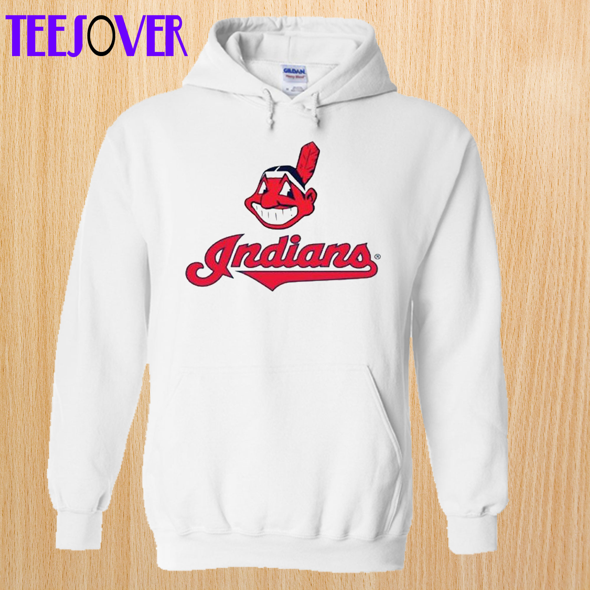 Cleveland Indians White Hoodie