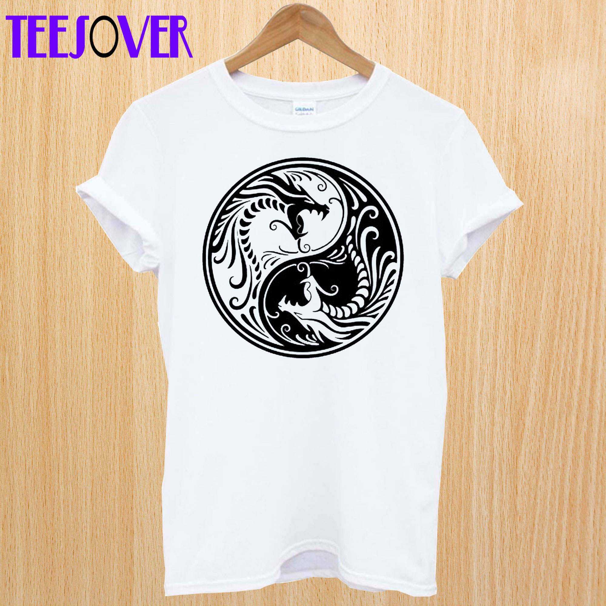 Logo Dragon Ying and Yang T-Shirt