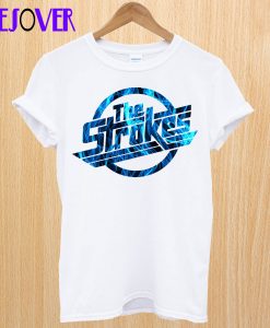 The Strokes Flame Blue T-Shirt