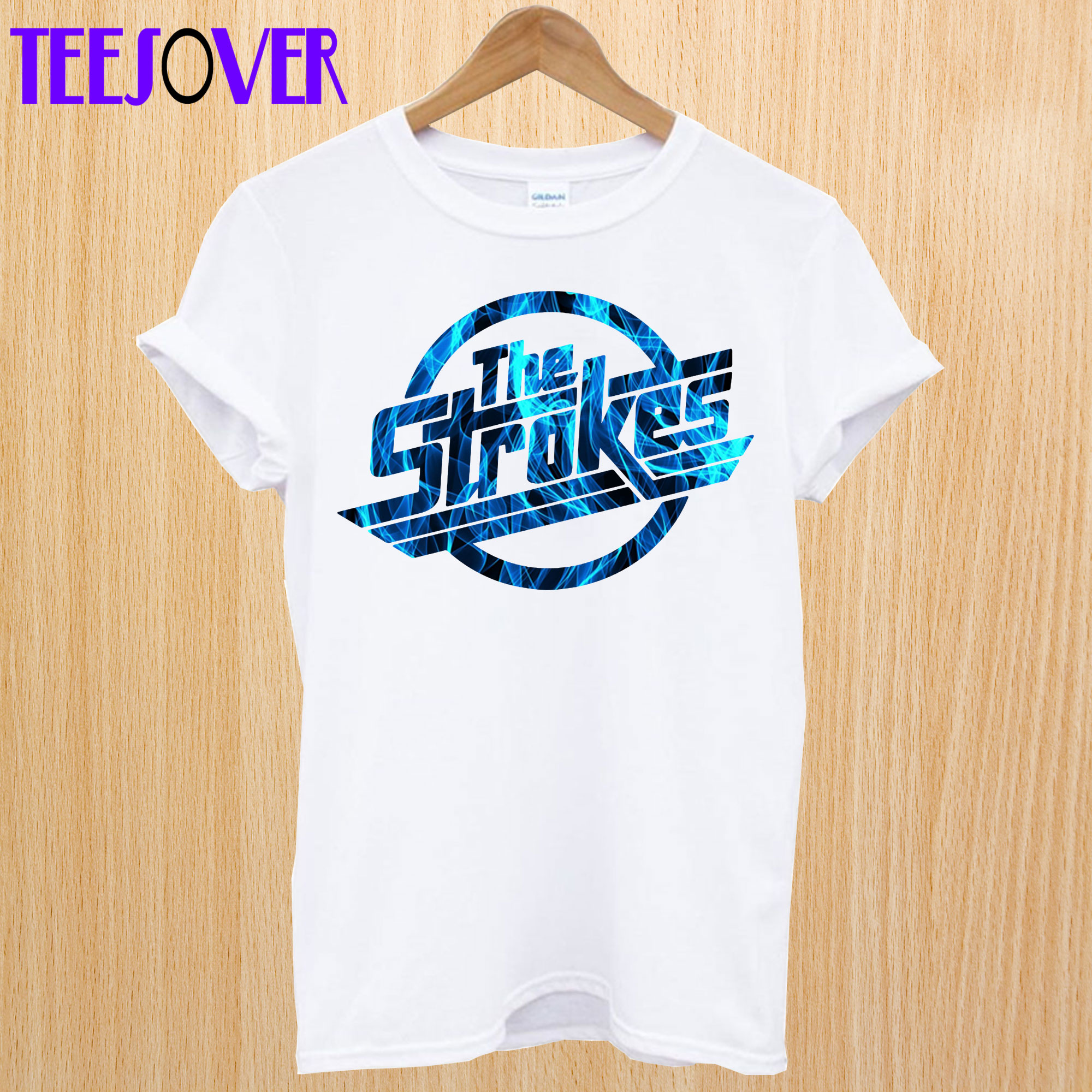The Strokes Flame Blue T-Shirt