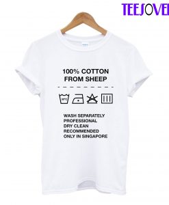 100% Cotton from Sheep T-Shirt