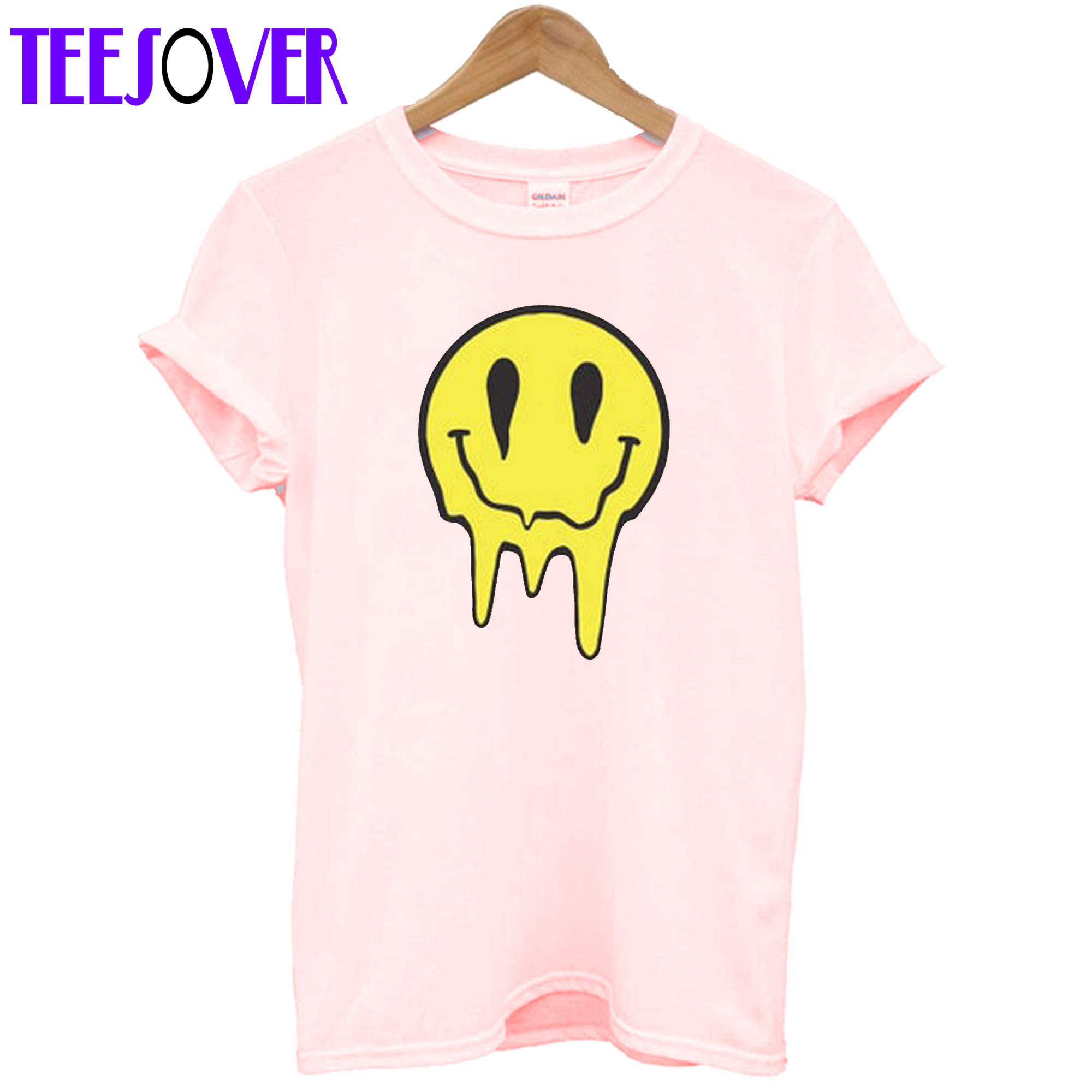 Dripping Smiley Face Unisex adult T-Shirt