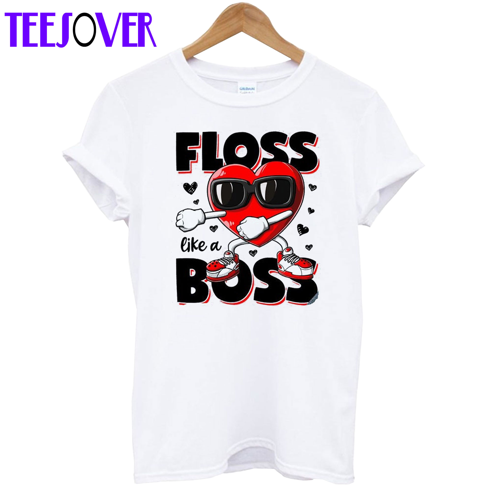 Floss Like A Boss Valentines Day T shirt