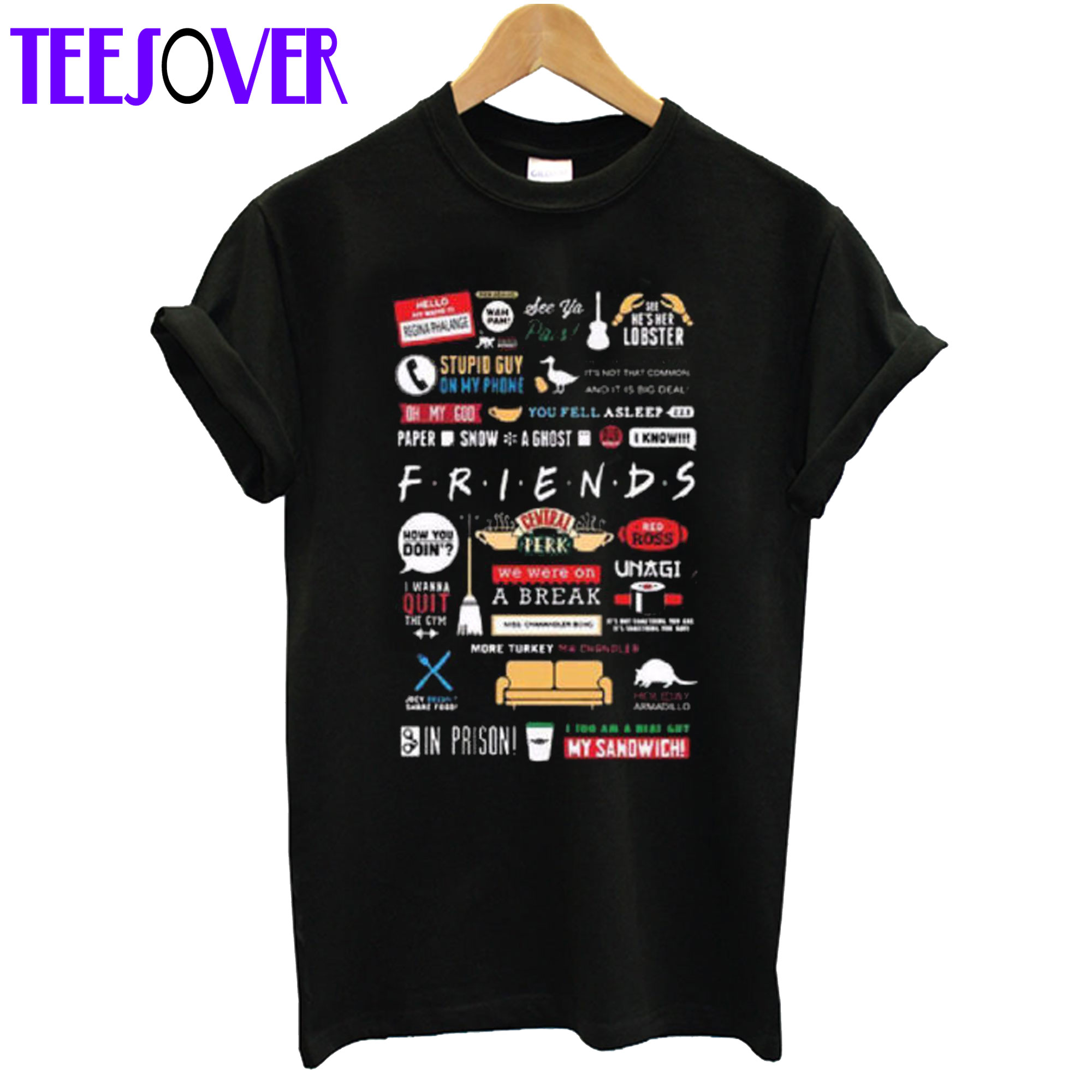 Friends Black Full Sleeve T-Shirt