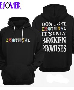 Broken Promises Emotional Hoodie Front Back