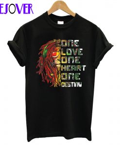 Lion One Love One Heart One Destiny Bob Marley T-Shirt