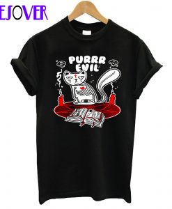 Purrr Evil – Cat Spell Demon Witch T-Shirt