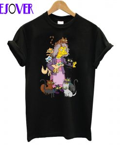 The Simpsons Crazy Cat Lady T-Shirt