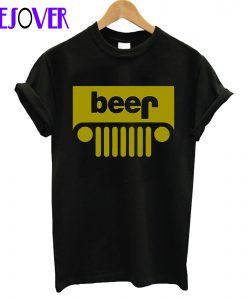 NWT Beer Jeep Logo Parody T-Shirt