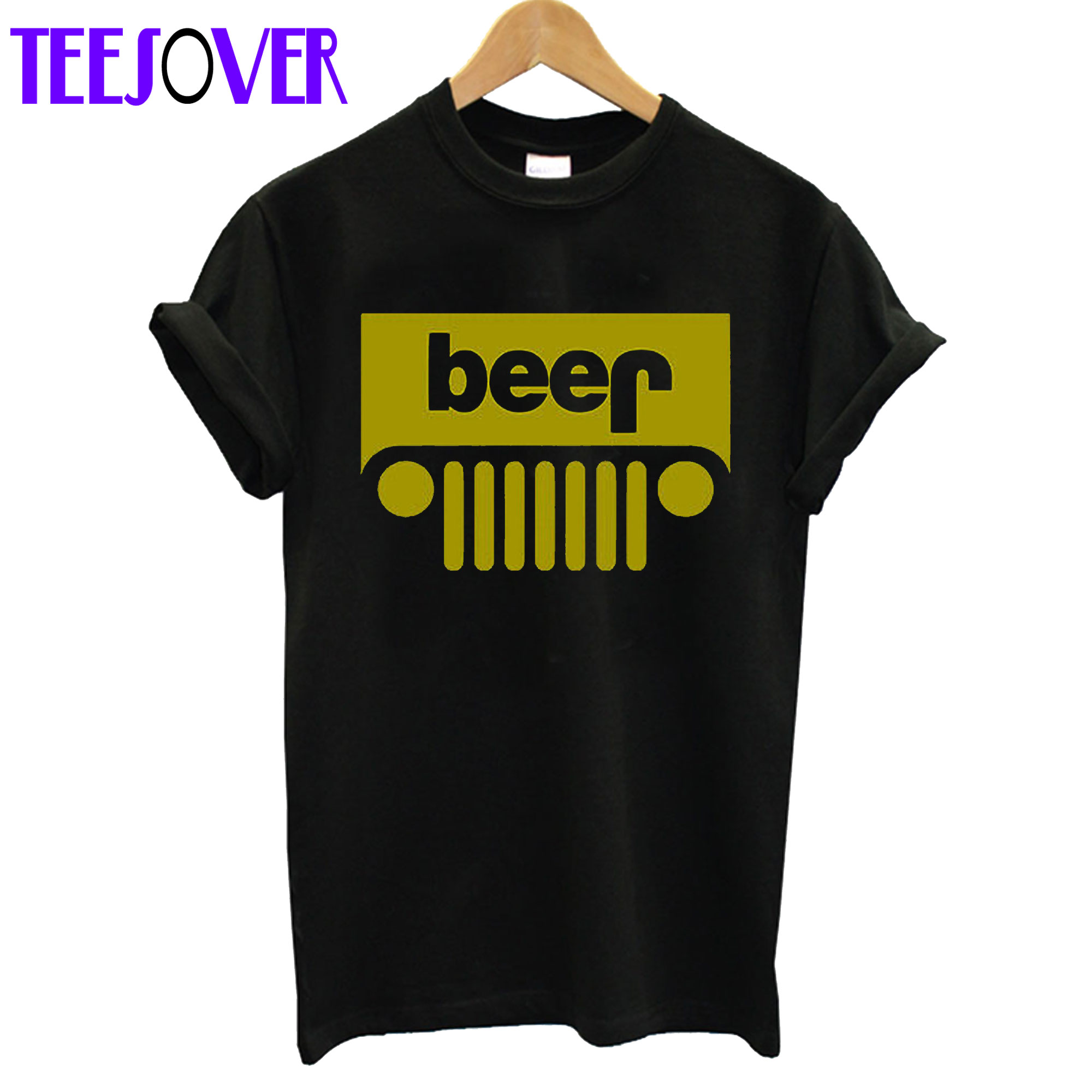 NWT Beer Jeep Logo Parody T-Shirt