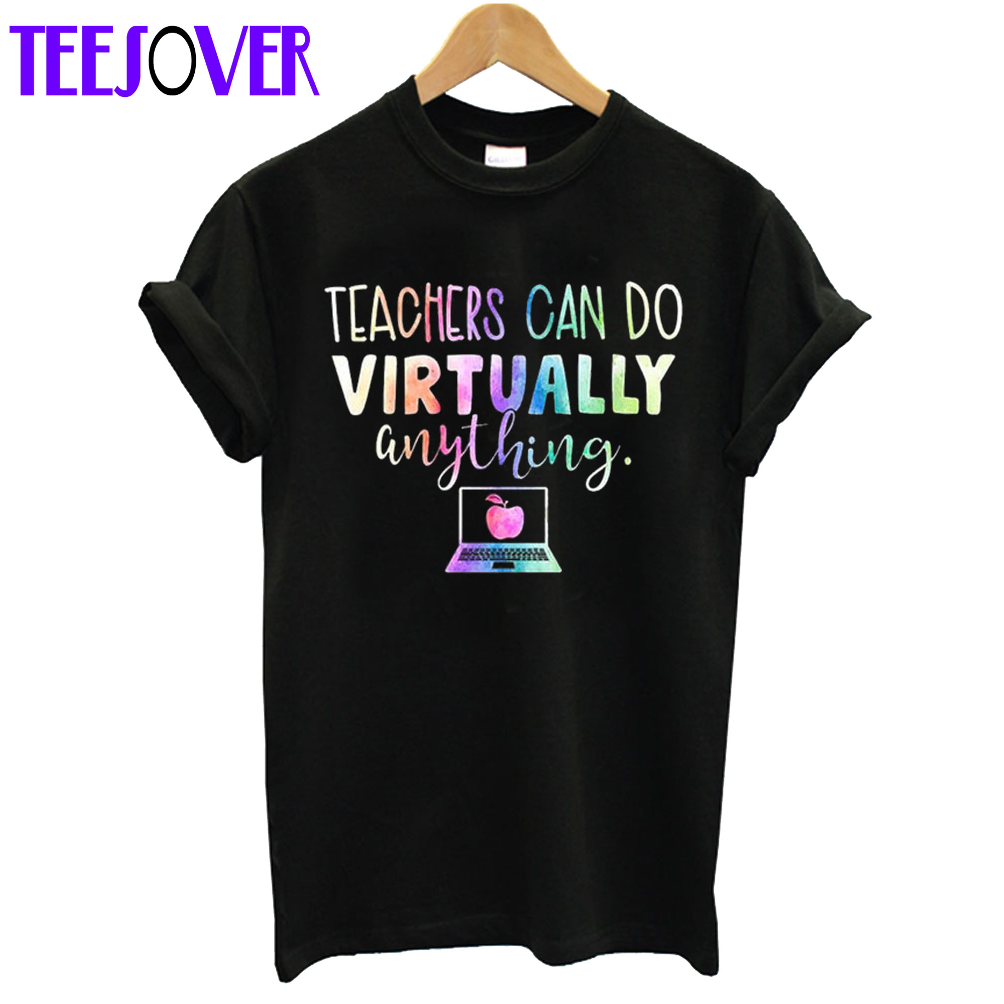 Teachers Can Do Virtually Anything Social Distancing Teacher T-Shirt